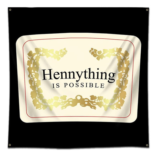 Hennything Is Possible - Tapiz De Pared De 4 X 4 Pies D...