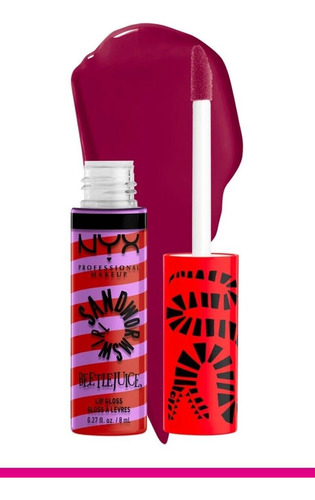 4 Lip Gloss Beetlejuice X Nyx, Original Nuevos