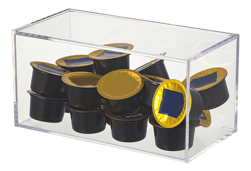 2 Caja De Acrílico Con Tapa Organizador De Escritorio Barra