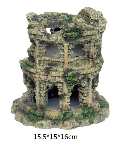 Modelo Resina Hábitat Decoración Tortuga Escondites Cueva