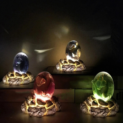 Estatua De Resina Con Forma De Huevo De Dragón De Lava, Huev