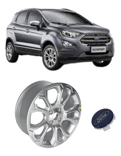 Roda Liga Leve Aro 17 X 7,0 Ecosport 2013 A 2021 Titanium