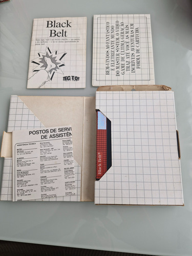 Jogo Master System Black Belt Na Caixa Original 100% (Usado)