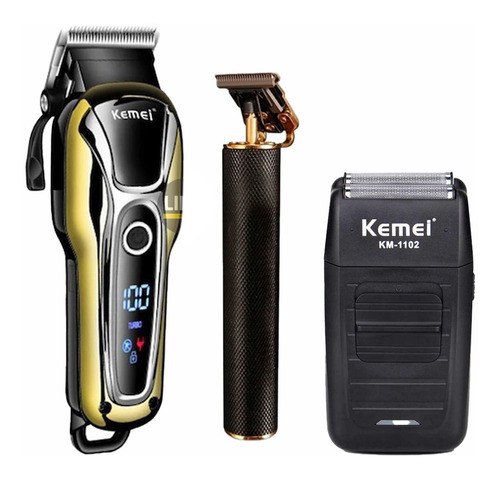 Barberia Kit Corta Pelo + Rasuradora Afeitadora + Trimmer