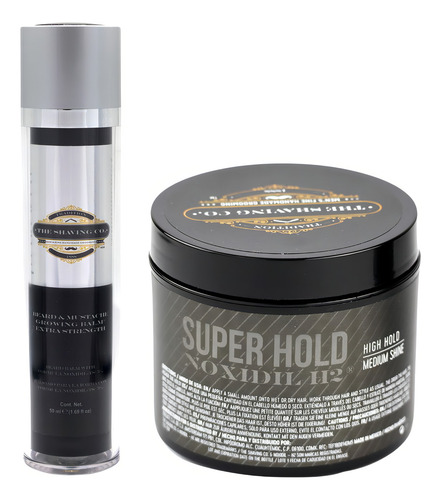 Pack4 The Shaving Co. Bálsamo De Crecimiento Pomada y Cera para Cabello con Noxidil que ayuda a la regeneración capilar