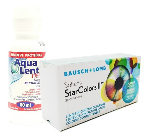 Star Colors Ii Lentes Contacto Color Soflens + Aqualent 60ml