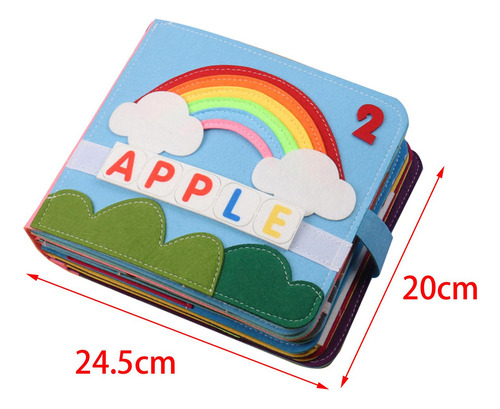 Story Cloth Book Educativo Preescolar Juguete Sensorial