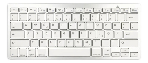 Teclado Bluetooth Ultrafino Alemão Para Apple Android