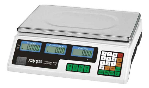 Báscula Comercial Digital 40kg 220v Recargable