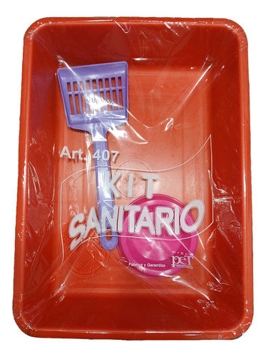 Caja Sanitaria Gatos Kit Naranja