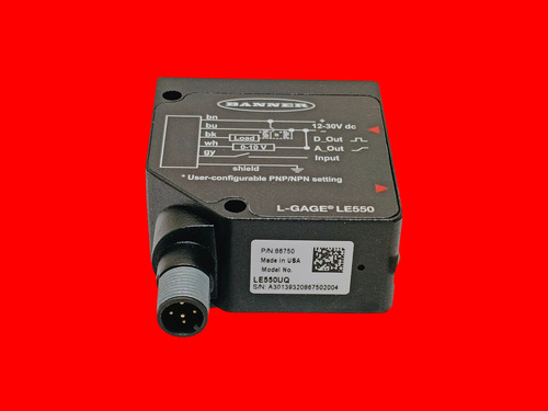 Banner Le550uq Sensor De Desplazamiento Laser Rango 100-1000