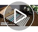Velas Cónicas De 25 Cm Sin Goteo Ni Perfume