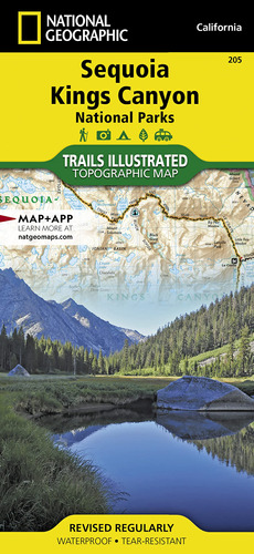 Book : Sequoia And Kings Canyon National Parks Map (nationa