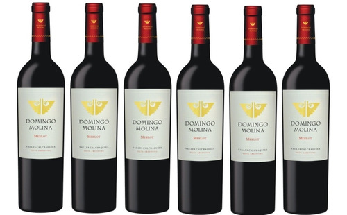 Vino Domingo Molina Merlot Caja X6 Envio Gratis Salta