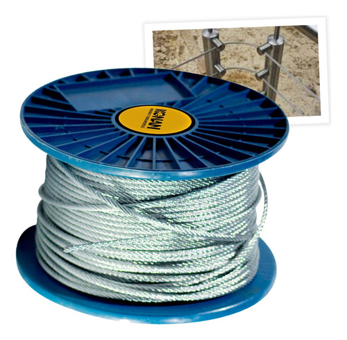 Cable Acero Ø 5 Mm 6x7 X 100 Mts Konan