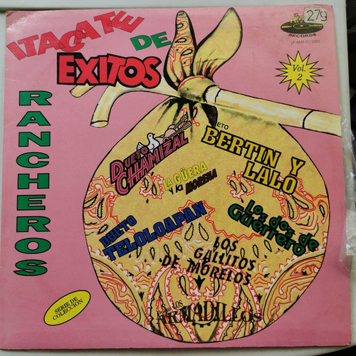 Disco Lp:itacate De Exitos- Rancheros