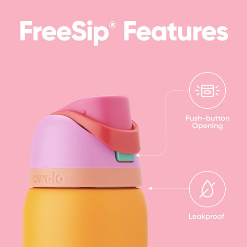 Owala Freesip Botella Agua Acero Inoxidable 32 Oz, Tropical