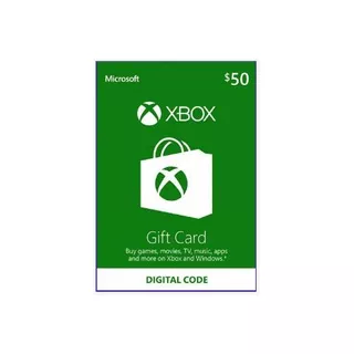 Xbox Gift Card 50 Usd - Cuenta Usa