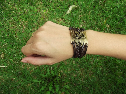 Imagem 6 de 6 de Pulseira Dream Love Corujinha | Marrom