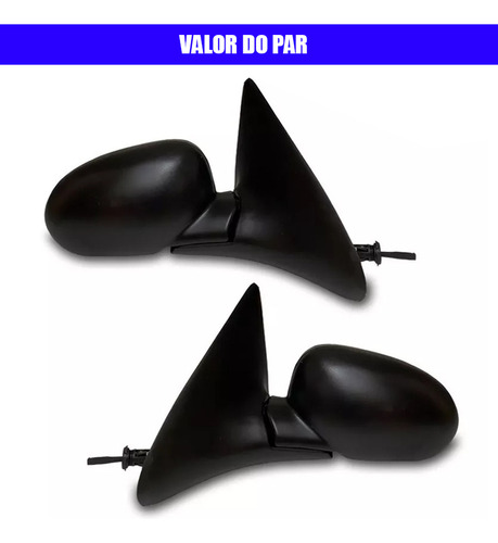 Par Retrovisor Gol Bola 2 Portas 95 96 97 98 99 Com Controle