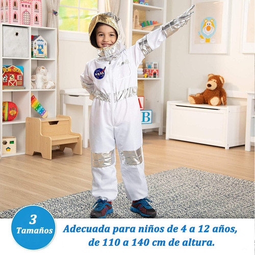 Disfraz Astronauta Halloween Niño Niña, Traje De Astronauta