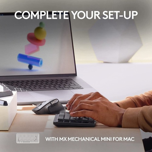 Imagen 9 de 10 de Mouse Logitech Mx Master 3s, Inalámbrico, Bt, Ergo, 8k Dpi