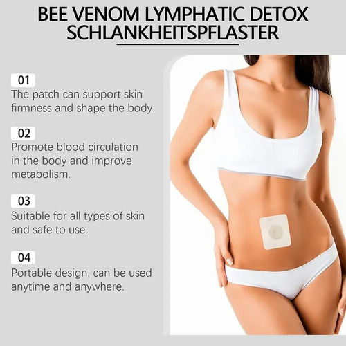60 Pack Bee Venom Lymphatic Drainage Slimming Patch