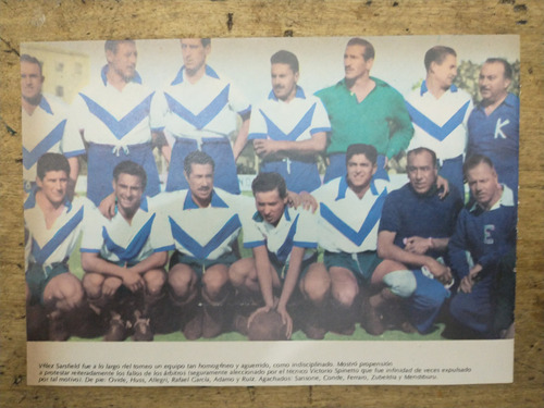 Recorte Vélez Sarsfield Equipo Año 1952 Ovide Huss Otros 