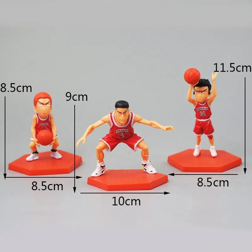 Imagen 5 de 6 de Set 5 Figuras Slam Dunk