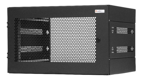 Rack Mural 6 U Quality Tech 19  Puerta Metal Microperforada