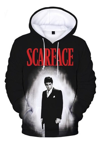 Sudadera Con Capucha Con Estampado 3d De La Película Scarfac