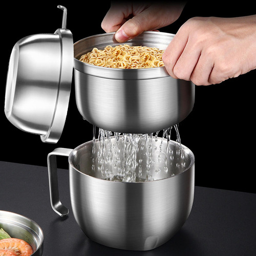 Tazón De Ramen Con Tapa,, Tazón De Fideos Instantáneos,