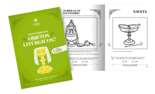 Você Conhece Os Objetos Litúrgicos?, De Jennifer Noventa., Vol. 1. Editorial Editora Catequese Em Família, Capa Mole, Edição 1 Em Português, 2024