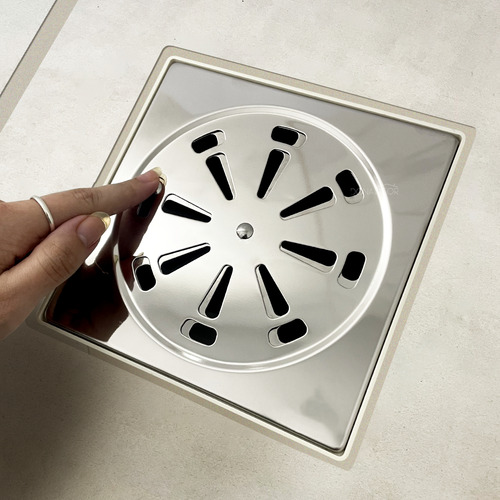 7 Ralo Grelha Tampa Inox Quadrado 15x15 Abre Fecha 15 Cm Kit
