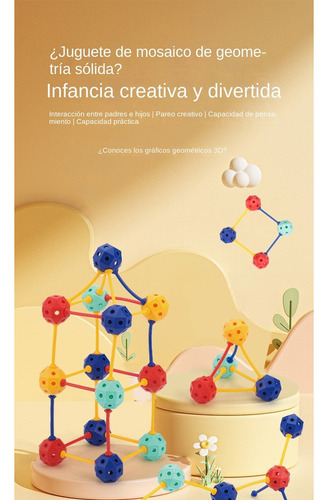 Juguetes De Bloques De Construcción De Pellets Geométricos