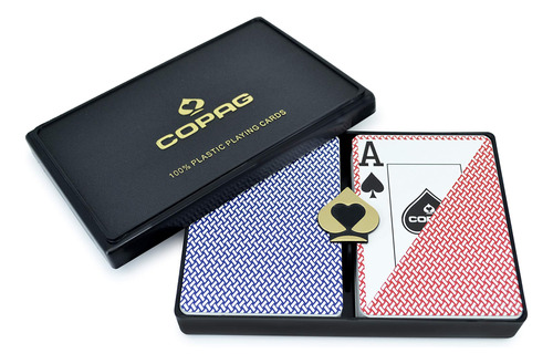 Naipes Del Indice Jumbo De Tamano Copag Poker Configuracion