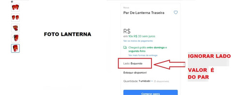 Par De Farol Duplo Massey Ferguson 4200 4275 4280 4283 4290