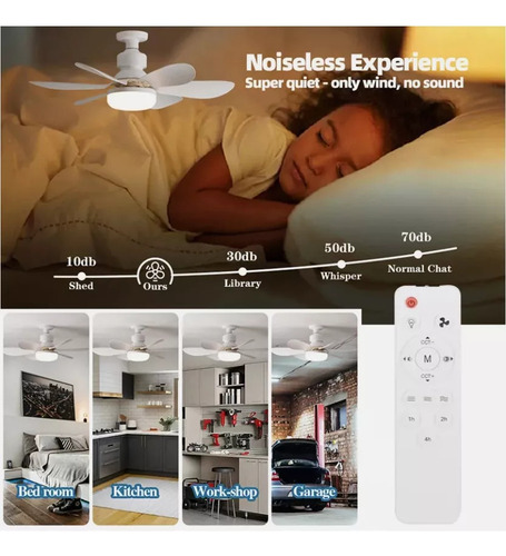 Pu Ventilador Silencioso Con Conector De Extensión De 40 W