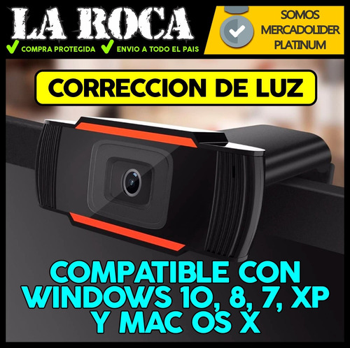 Imagen 5 de 10 de Camara Web Hd 720 Microfono Webcam Zoom Streaming Pc Cuo