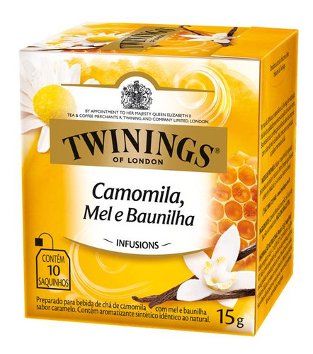 Kit Chá Twinings 1 Camomila/mel/ Baunilha + 1 Erva Doce