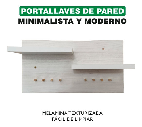 Imagen 3 de 9 de Porta Llaves Y Organizador Armable Para Pared Teka Arti.2068