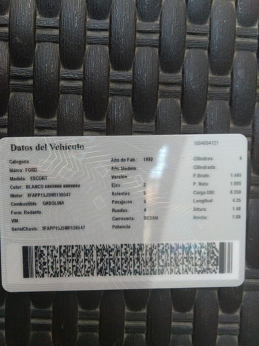 Busco Motor O Partes De Ford Scort Del 92. Urgente