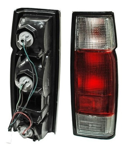 Par De Calaveras Nissan Pick Up D22 2005-2006-2007 Rojo/bco