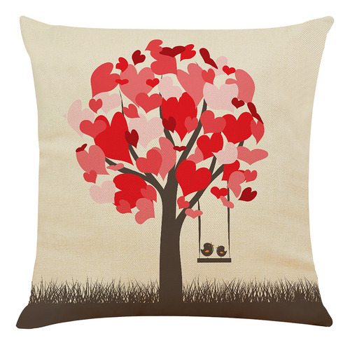 Funda De Cojín G Para Sofá Con Diseño De San Valentín, Decor