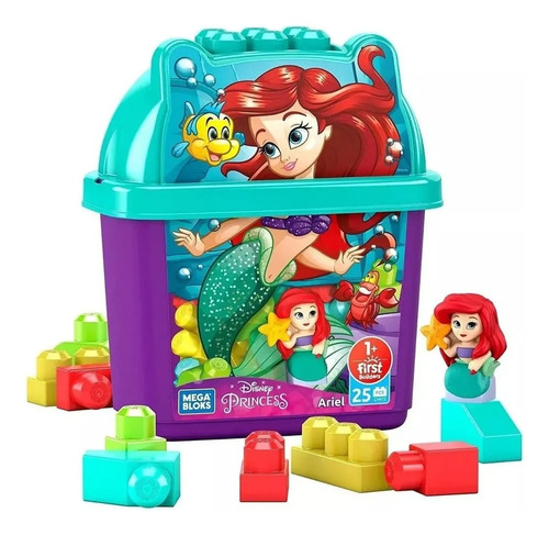 Mega Bloks - Disney Princesas - Ariel - 25 Piezas - Mattel