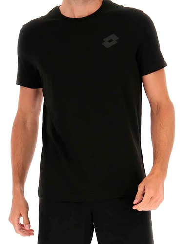 Polera Deportiva Hombre Lotto Negra 218912 1cl