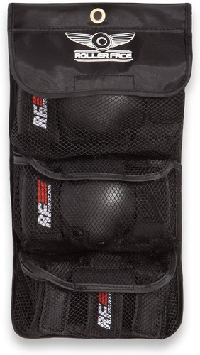 Set De Protección Para Patinaje Rollerface Negro/rojo