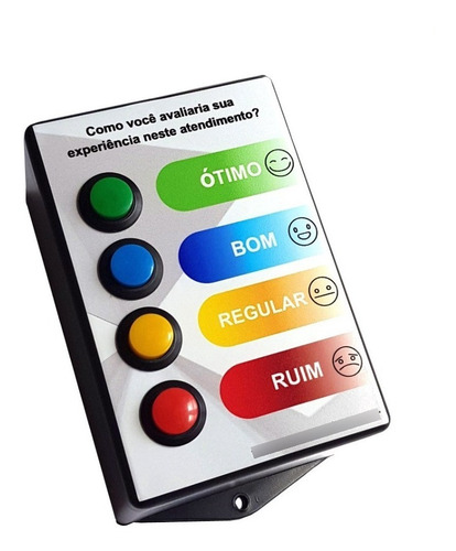 Kit 4 Opiniômetros Sem Fio + Software Sem Mensalidade