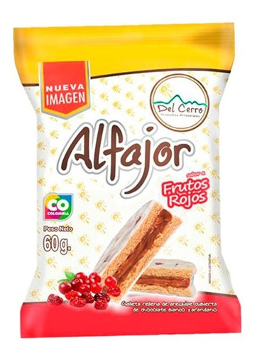 Alfajor Fr Rojos 60g - g a $60