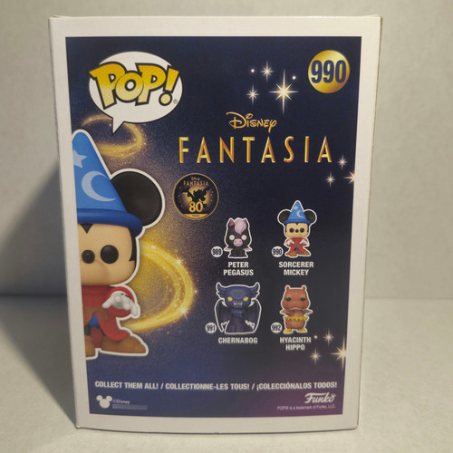 Funko Disney Fantasia 80 Sorcerer Mickey 990 Con Protector (Usado)